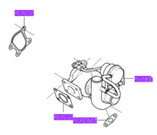 2823127400-600x514-1.png Sportage Turbo and Gaskets 2.0 Diesel Low Power Engines 2005-2010 - Image 1