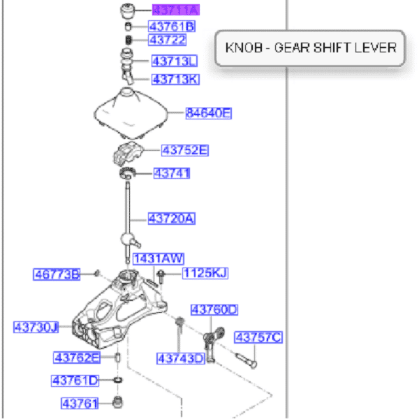 437113K450-600x600-1.png Optima Leather Wrapped Gear Knob 2013-2015 - Image 1