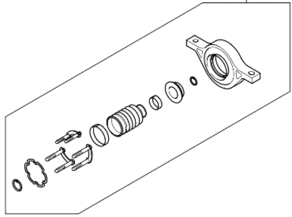 495752P000-600x445-1.png Sorento Prop Shaft Centre Bearing Repair Kit 2009-2012 - Image 1