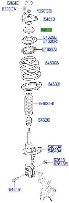Ceed Front Shock Absorber Top Strut Bearing 2006-2011