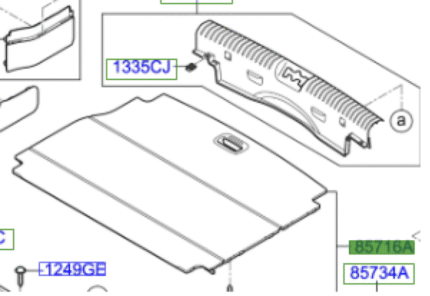 Niro Luggage Floor Box Cover Board 2016 Onwards