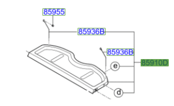 859101Y000EQ-600x366-1.png Kia Picanto 2011-2017 Parcel Shelf - Image 1