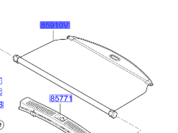 85910A4000WK-600x449-1.png Carens Cargo Screen Parcel Shelf 2013-2018 - Image 1