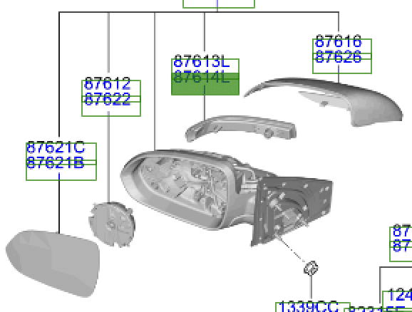 87623H8000.png Stonic/Rio Near Side Wing Mirror Indicator Light 2017 Onwards - Image 1