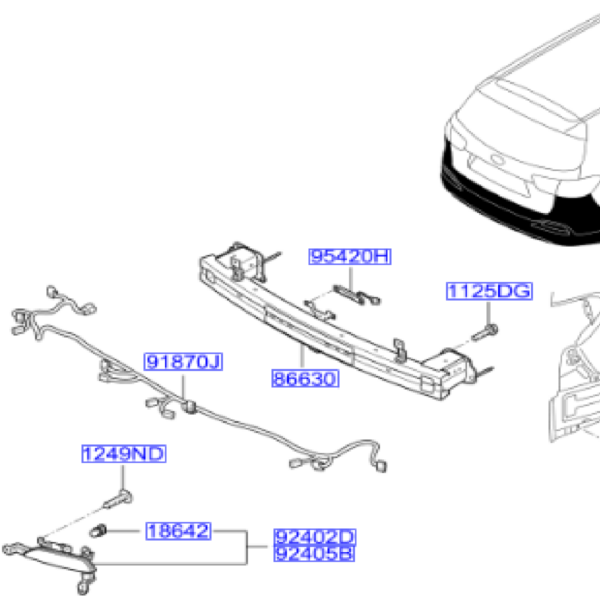 92405C5100-600x600-1.png Sorento Near Side Rear Fog Light 2015-2017 - Image 1