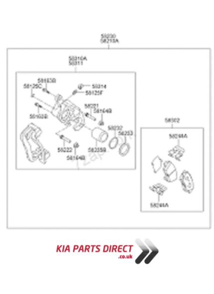 Soul Off Side Front Brake Caliper 2009-2013