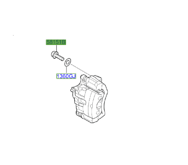 CALIPER-BOLT-600x526-1.png Kia Sportage (2010-2015) Front Brake Caliper Bolt (SINGLE) - Image 1