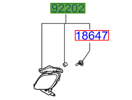 Drivers-fog.png Kia Venga 2011-2019 Drivers Side Front Fog Light - Image 1