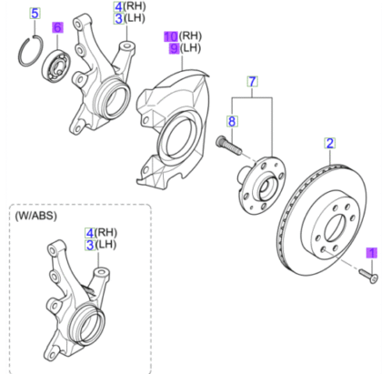 Picanto Front Wheel Bearing 2004-2011