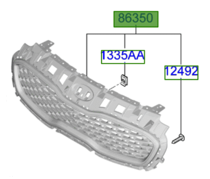 Kia Ceed 2015-2018 Front Grill