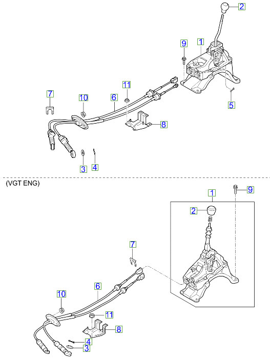 SHIFTER.png Sportage Gear Shift Cable Clip 2004-2010 - Image 1