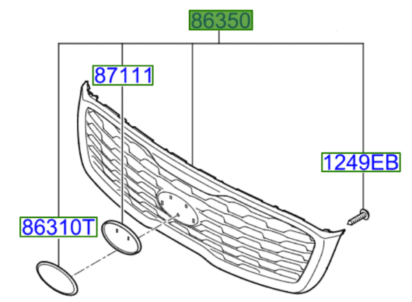 Sorento-grille-600x440-1.png Kia Sorento (2015-2018) GT Line Front Grill - Image 1