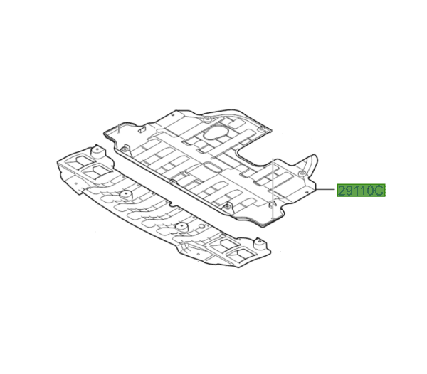 UNDER-TRAY-1-600x526-1.png Ceed 2012-2015 Engine Under Cover - Image 1