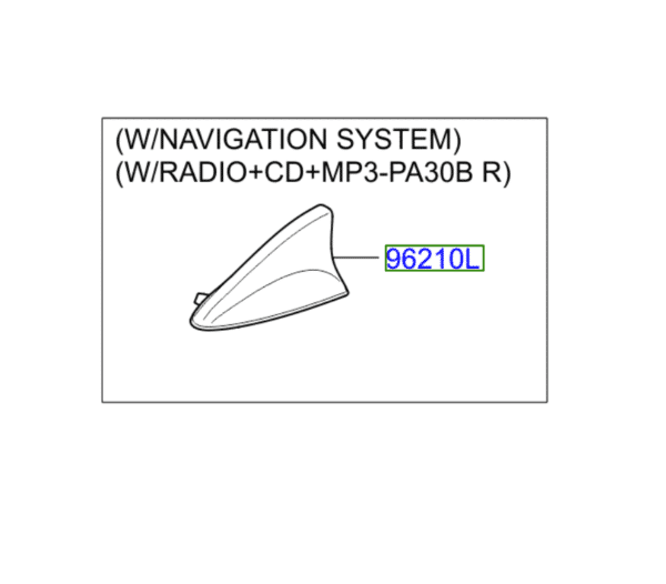 antenna-5-600x526-1.png Kia Sportage (2014-2015) Roof Antenna - Image 1