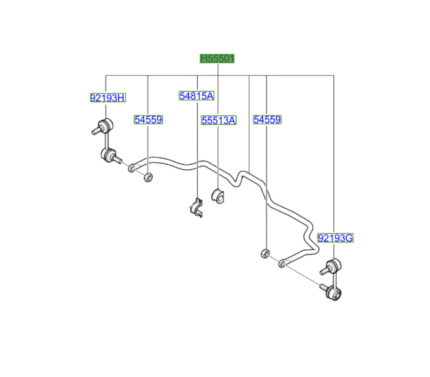 Sorento Rear Anti Roll Bar Kit 2006-2008
