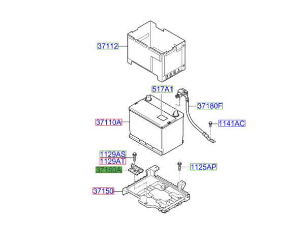 battery-clamp-1-600x488-1.png Kia Sorento 2010-2014 Battery Clamp - Image 1