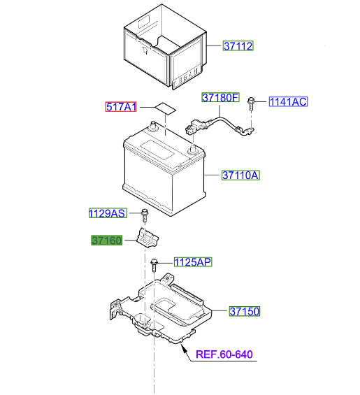 battery-clamp.png Kia Ceed 2012-2018 Battery Clamp - Image 1
