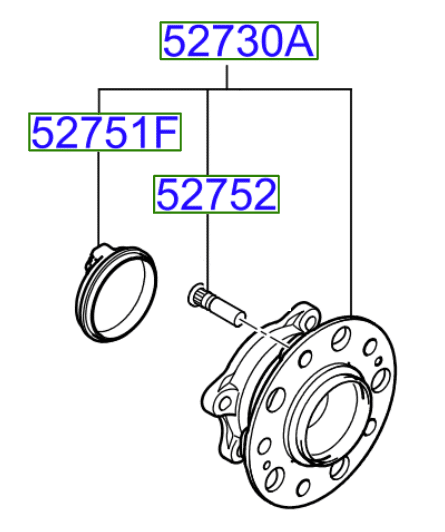 bearing-1.png Kia Optima 2015-2018 Rear Wheel Hub With Bearing - Image 1