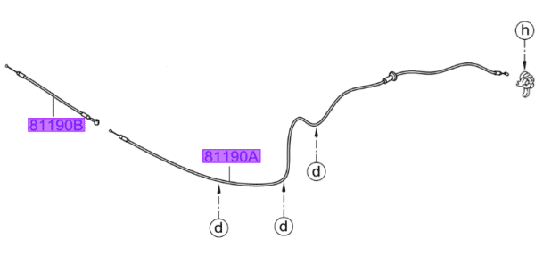 bonnet-cable-600x287-1.png Kia Sportage 2016-2018 Bonnet Release Cable - Image 1