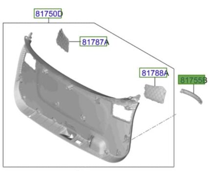 Kia Sportage 2022-Present Interior Boot Handle