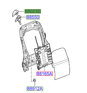 Kia Ceed 2012-2018 Drivers Seat Tilt Lever