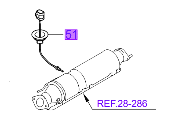 dpf-sensor-1.png Kia Carens 2006-2012 DPF Exhaust Temperature Sensor - Image 1