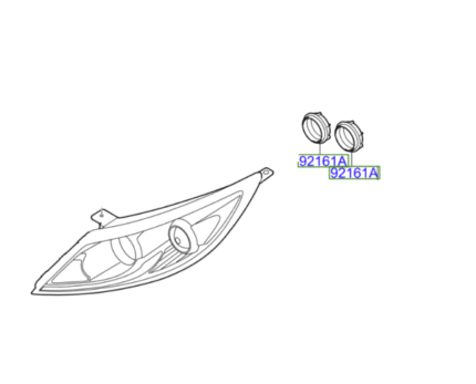 Kia Sportage 2010-2015 Headlamp Dust Cover