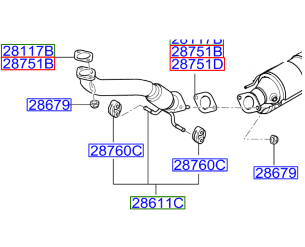 front-pipe-600x486-1.png Kia Carens 2006-2012 Front Exhaust Pipe - Image 1