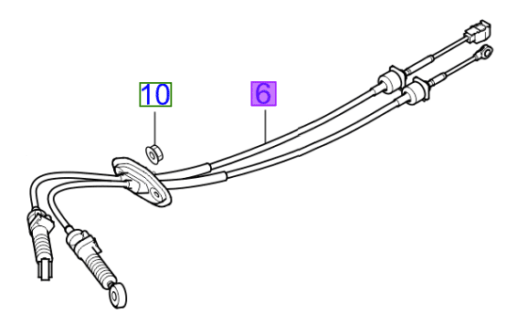 gera-change-cables.png Kia Sportage 2004-2006 Gear Change Cables - Image 1
