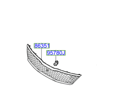 Kia Optima 2015-2018 Front Grille (Camera not included)