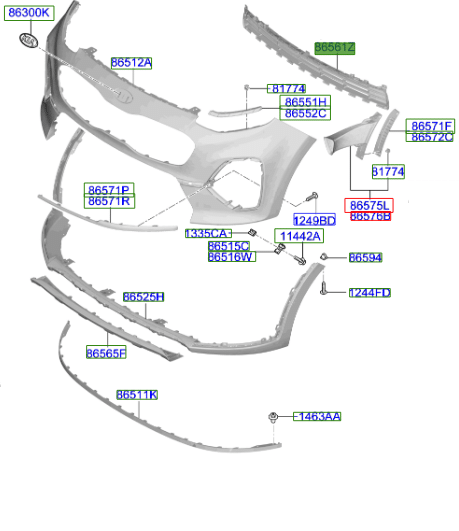 grille.png Kia Sportage 2015-2018 Front Lower Grille - Image 1