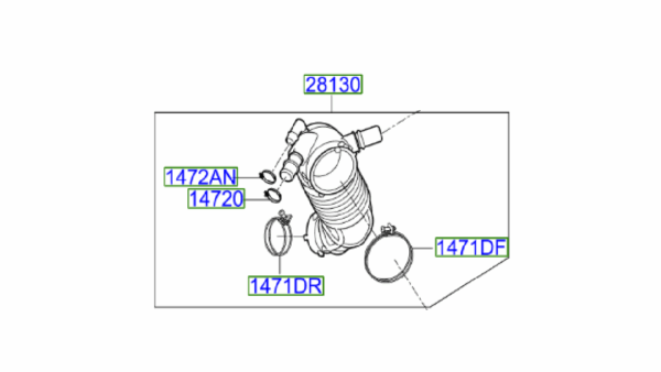 hose-13-600x338-1.png Kia Optima 2013-2015 1.7L Diesel Intake Hose - Image 1