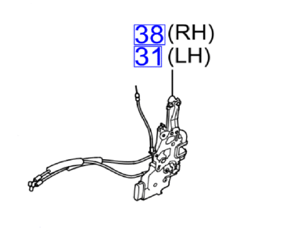 lock-2-600x499-1.png Kia Carens 2006-2012 Nearside Front Door Lock - Image 1