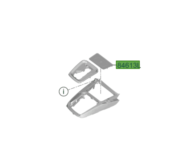 mat-600x526-1.png Kia Ceed 2020-Present Centre Console Mat - Image 1