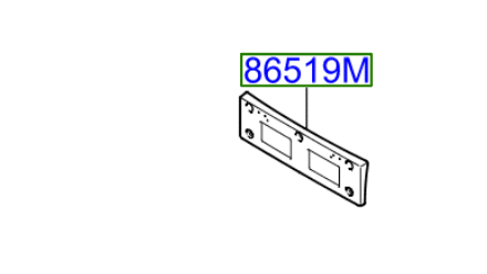 number-plate.png Kia Niro 2022-onward Front Number Plate Support - Image 1