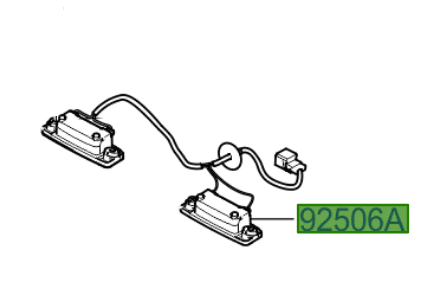 numberplate-lens.png Kia Sorento (2010-2014) Number Plate Lamps - Image 1