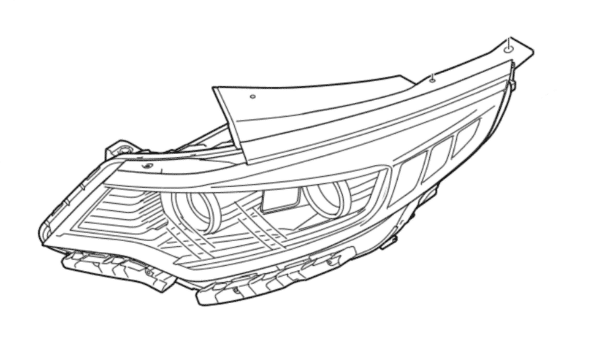 optima-headlamp-600x344-1.png Kia Niro 2018-Present Nearside Headlamp - Image 1