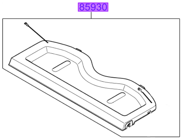 picanto-parcel-shelf.png Kia Picanto 2017-Present Rear Parcel Shelf - Image 1