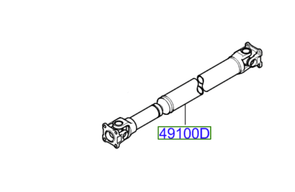 prop-shaft-600x392-1.png Kia Sorento 2006-2009 Front Prop Shaft - Image 1