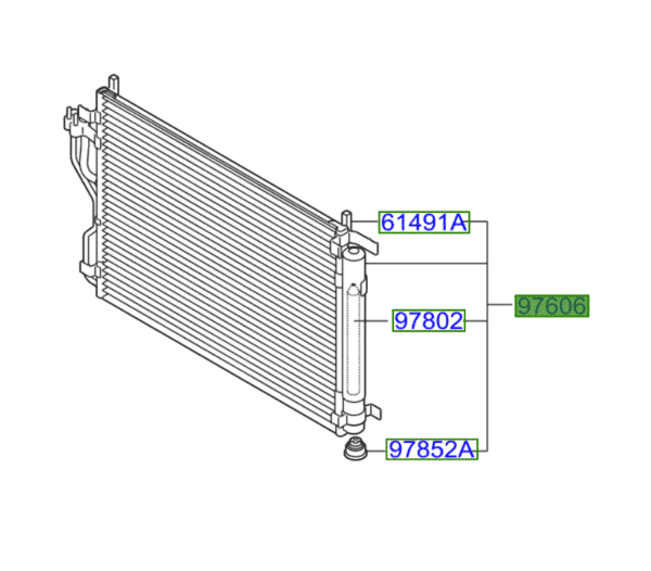 rad-600x526-1.png Kia Sportage 2014-2015 Air Con Condenser (Exchange) - Image 1