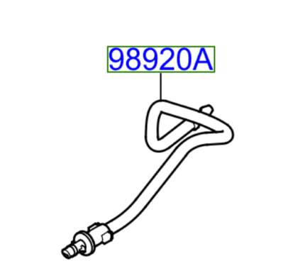 Kia Ceed 2010-2012 Rear Washer Jet