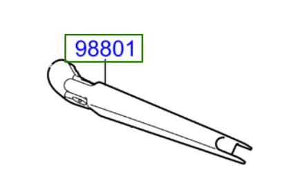rear-wiper-arm.png Kia Ceed 2018-Present Rear Wiper Arm - Image 1