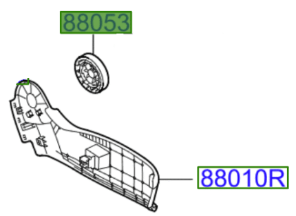 Kia Ceed 2012-2015 Front Seat Recliner Knob
