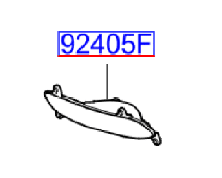reflector.png Kia Rio 2011-2014 Rear Nearside Reflector - Image 1