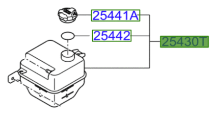 Kia Carens 2013-2016 Coolant Reservoir