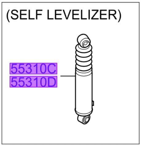 self-level.png Kia Sorento 2009-2010 Rear Self Leveling Shock Absorber - Image 1