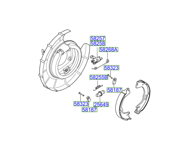 shoe-kit-600x484-1.png Kia Optima (2011-2013) Rear Parking Brake Shoe Fitting Kit - Image 1