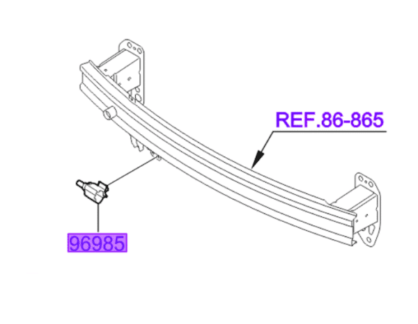 temp-sensor-600x466-1.png Kia Sorento 2015-2020 Ambient Temp Sensor - Image 1