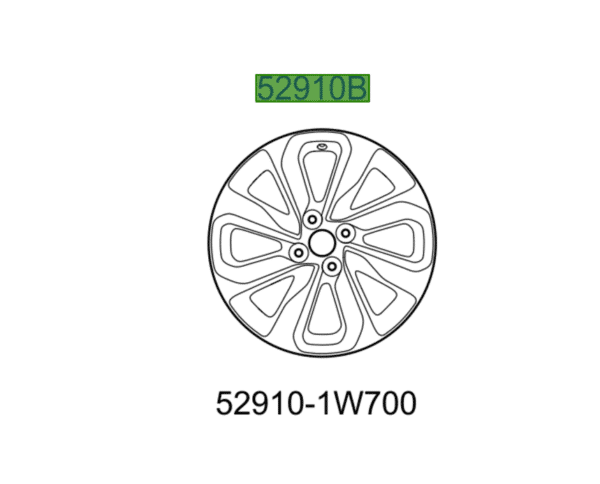 wheel-1-600x484-1.png Kia Rio 2014-2017 Alloy Wheel - Image 1